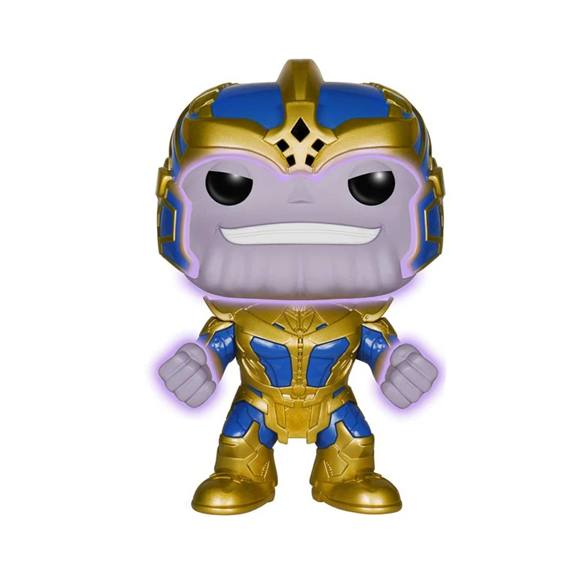Funko pop Marvel Мстители танос 78# светится в темноте эксклюзивный 6-дюймовый фигурки куклы игрушки рождественские подарки на день рождения - Цвет: no box