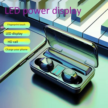 

Bluetooth 5.0 Earphone 8D Stereo Mini TWS Wireless Headphones Sport Waterproof Handsfree Earbuds Headset