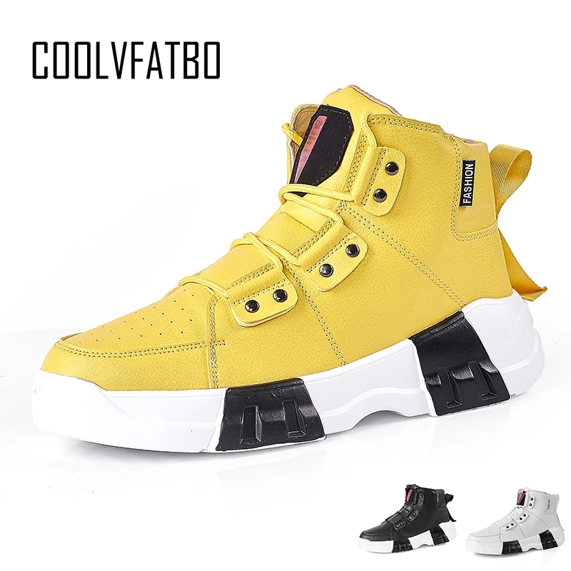 

COOLVFATBO 2019 Men Casual Shoes Brand Sneakers For Men Light Outdoor Air Mesh Man Fashion Sneaker Vulcanized Shoes Zapatillas Mujer YELLOW SHOES
