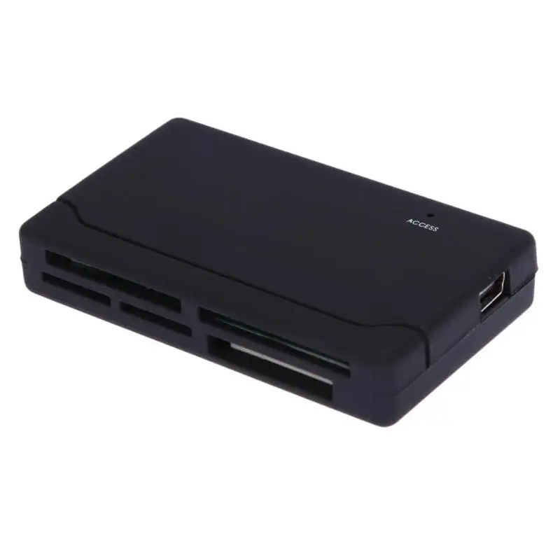 BlackAll in oneemorycardreaderusbexternal SD SDHC Mini Micro M2 MMC XD CF