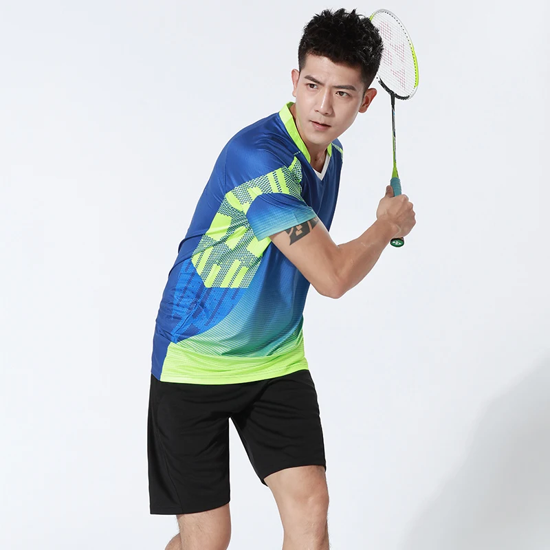 Short Sleeve T Shirt Sports Clothes Quick Dry Breathable Badminton Shirt Table Tennis Volleyball T Shirts