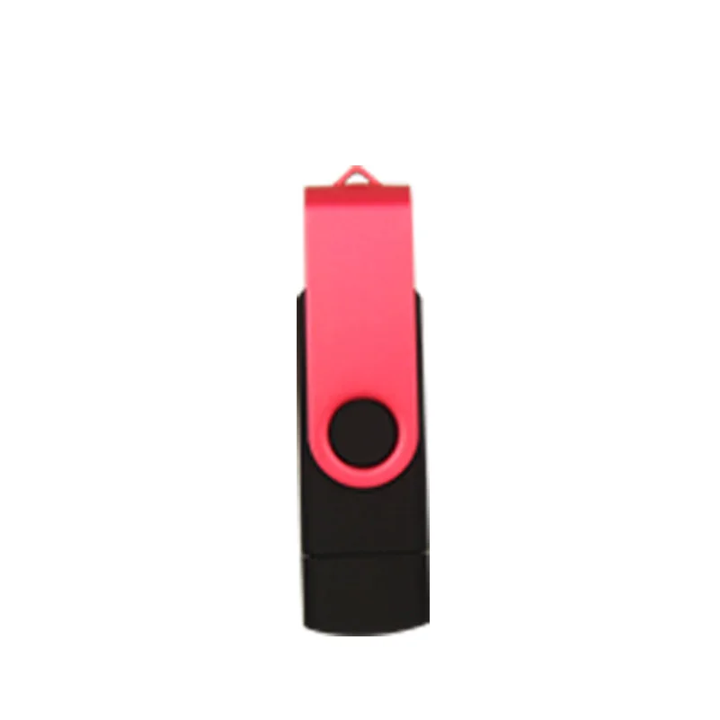 Pink USB 2.0 Флеш-накопители USB OTG 2,0, флеш-накопитель, флешка, персональная USB флешка, 4 ГБ, 8 ГБ, 16 ГБ, 32 ГБ, для смартфонов, логотип на заказ, подарки, бизнес - Цвет: Pink USB 2.0