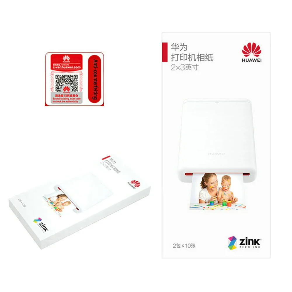HUAWEI-Paquete de 20 hojas de Papel de impresora de fotos autoadhesivas, 2x3 pulgadas, para impresora fotográfica, CV80, 6000 unidades, novedad
