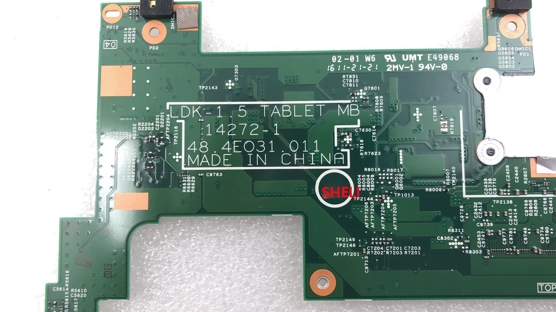 Finest  SHELI For LENOVO laptop motherboard X1 FRU 00JT676 PSL10H11656 LDK-1.5 TABLET MB 14272-1 48 . 4E031