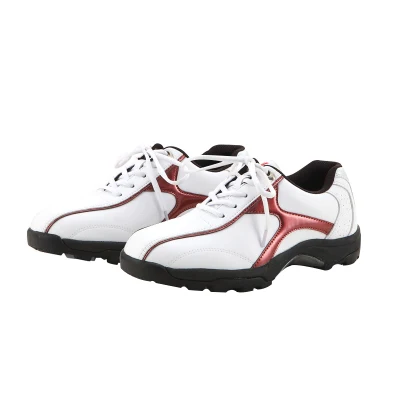Мужская обувь для гольфа спортивная обувь водонепроницаемые дышащие противоскользящие тренировочные кроссовки мужские удобные Шипы Кроссовки для гольфа - Цвет: Красный