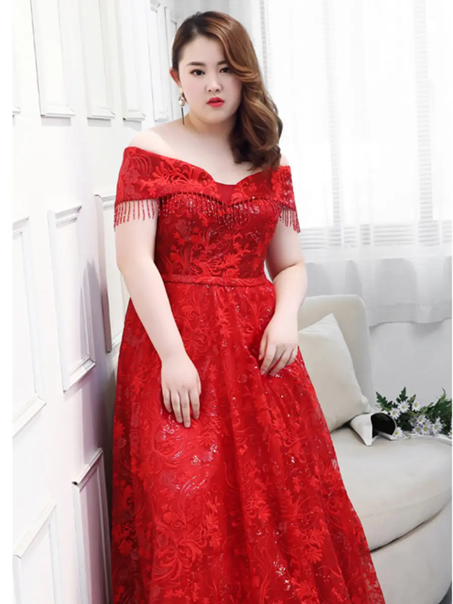 Tassel вечерние платья с открытыми плечами Robe De Soiree T546 размера плюс женские вечерние платья с блестками вечерние платья с вырезом лодочкой