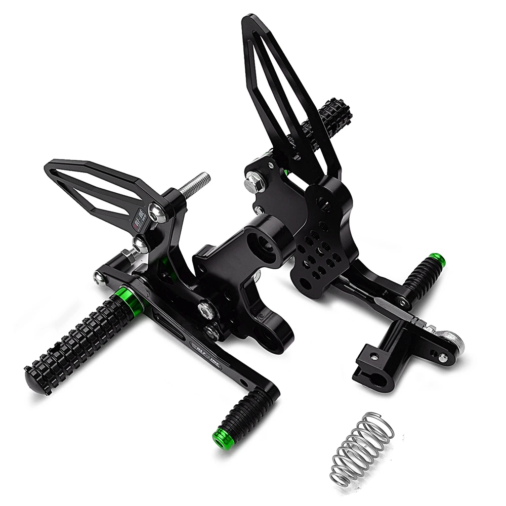 Adjustment Rider Motorcycle Footrests Rearset Rear Footpeg Foot Rests for Kawasaki Ninja 400 Z400-Ninja400 Ninja 250 motorcycle accessories motorcycle footrests