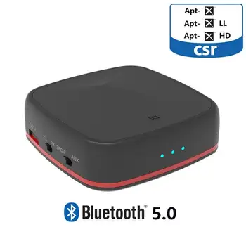 

bluetooth 5.0 CSR8675 Transmitter Wireless Audio Receiver Aptx HD Receptor with Digital Optical Toslink/SPDIF/AUX Adapter