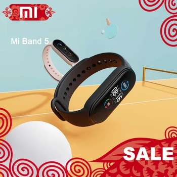 Смарт-браслет Xiaomi Mi Band 5, 4 цвета, AMOLED экран, Mi Band 5, смарт-браслет, фитнес-трекер, Bluetooth, спортивный водонепроницаемый смарт-браслет