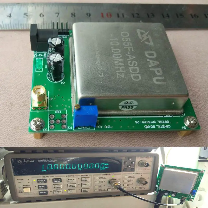 10 МГц OCXO кристаллическая частота генератора со справочной платой 12V 1.5A RF