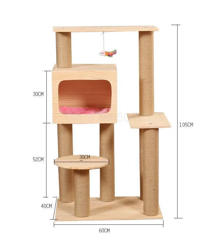 Большая кошачья альпинистская Рама кошачий наполнитель дерево когтеточка кошачья игрушка прыгающая платформа Многослойные твердые деревянные принадлежности для кошек - Цвет: ml5