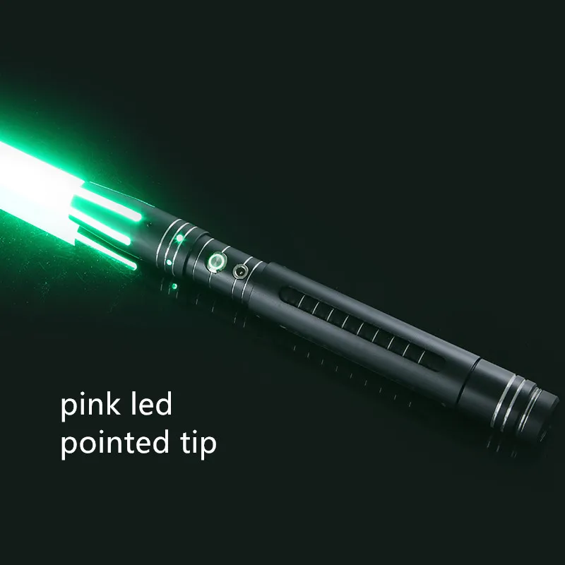 pinkled pointedtip Металлический световой меч Yanqing для светового меча, Одноцветный светодиод, Лезвие длиной 78 см, Y8 blacklily - Цвет: pinkled pointedtip