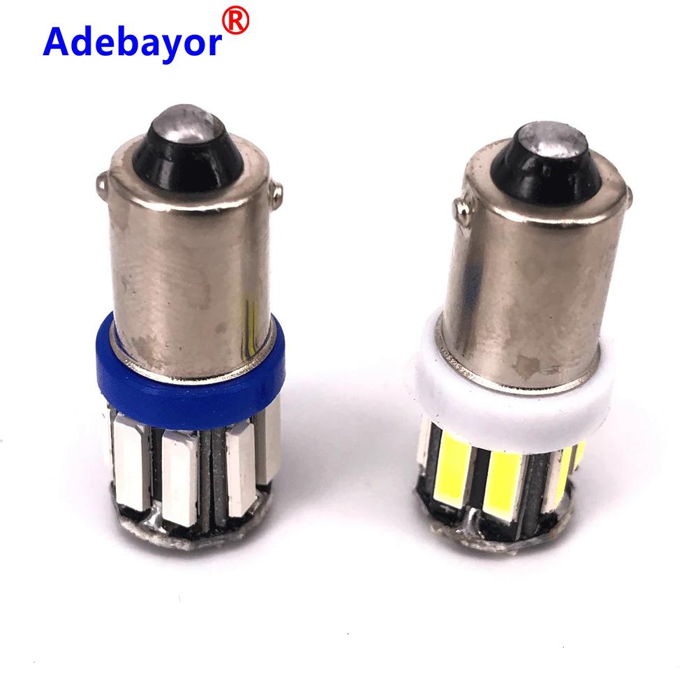 200 шт Лучшая цена BA9S T11 H6W 10 светодиодный 7020 SMD освещение салона автомобиля Чтение купольная лампа освещение карты авто лампы DC 12V