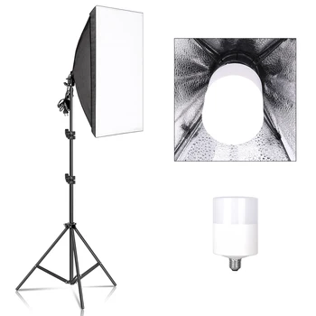 

Photography Softbox Lighting Kit 1 PCS E27 LED Bulbs Photo Light for Box Flash Studio Light Camera Lighting Equipment