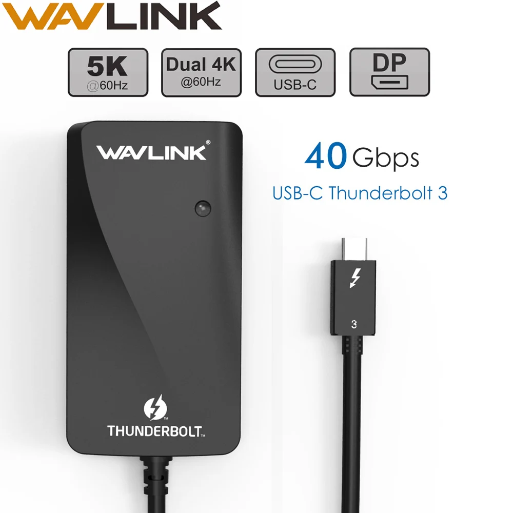 

USB C Type C Thunderbolt 3 Adapter Dual 4K DisplayPort Monitor Video 5K@60Hz DP For Mac Window Type-C Adapter Online Working