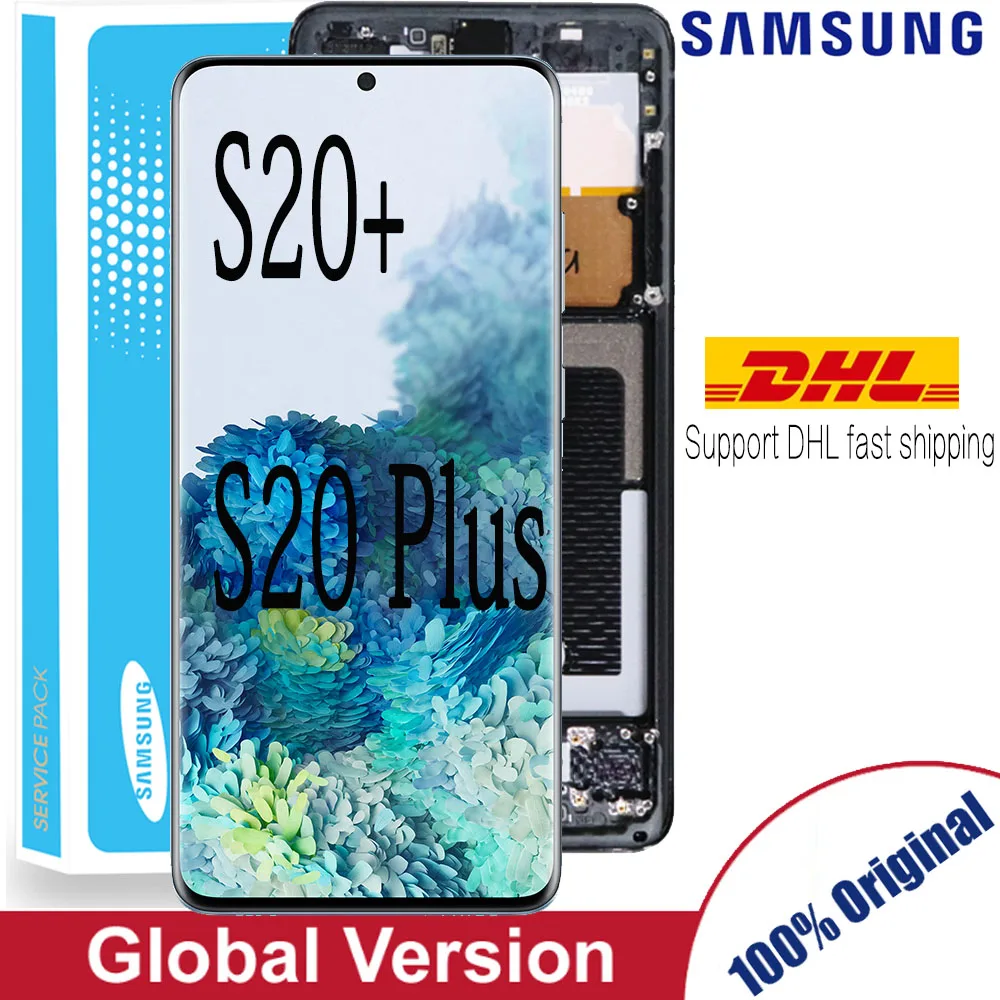 Оригинальный Super AMOLED экран 6 7 дюйма для Samsung Galaxy S20 Plus ЖК дисплей + G985 G985F G985F/DS