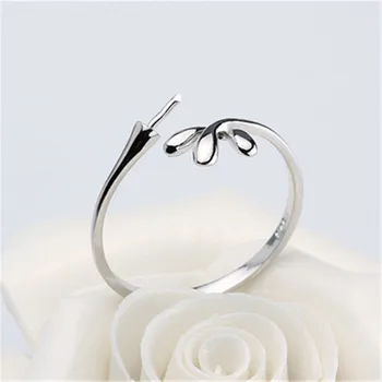 

Ring Mount Pearl Accessories Adjustable Size 925 Silver Plated Ring Jewelry DIY No Pearl Free Shipping