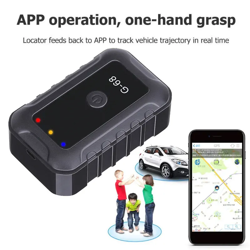 Auto Mini GPS Tracker Mini GPS Tracker Wifi Universal Mini GPS Tracker Real Magnetic Black ABS Pratical