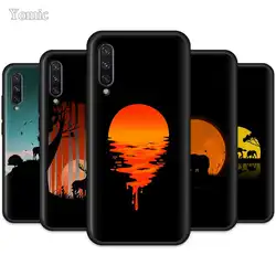 Чехлы с жирафом Moon Wolf для Xiaomi mi A3 CC9 CC9E 9T 8 5X 6X A2 Lite A1 Red mi Note 7 8 Pro Черный силиконовый чехол для телефона