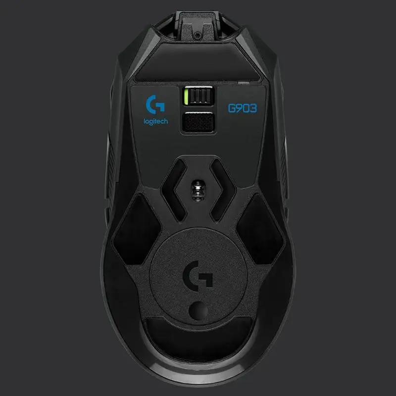 Беспроводная зарядная Игровая USB мышь с двумя режимами от logitech G903 LIGHTSPEED, настраиваемая раскладка клавиш, свободная регулировка для обеих рук