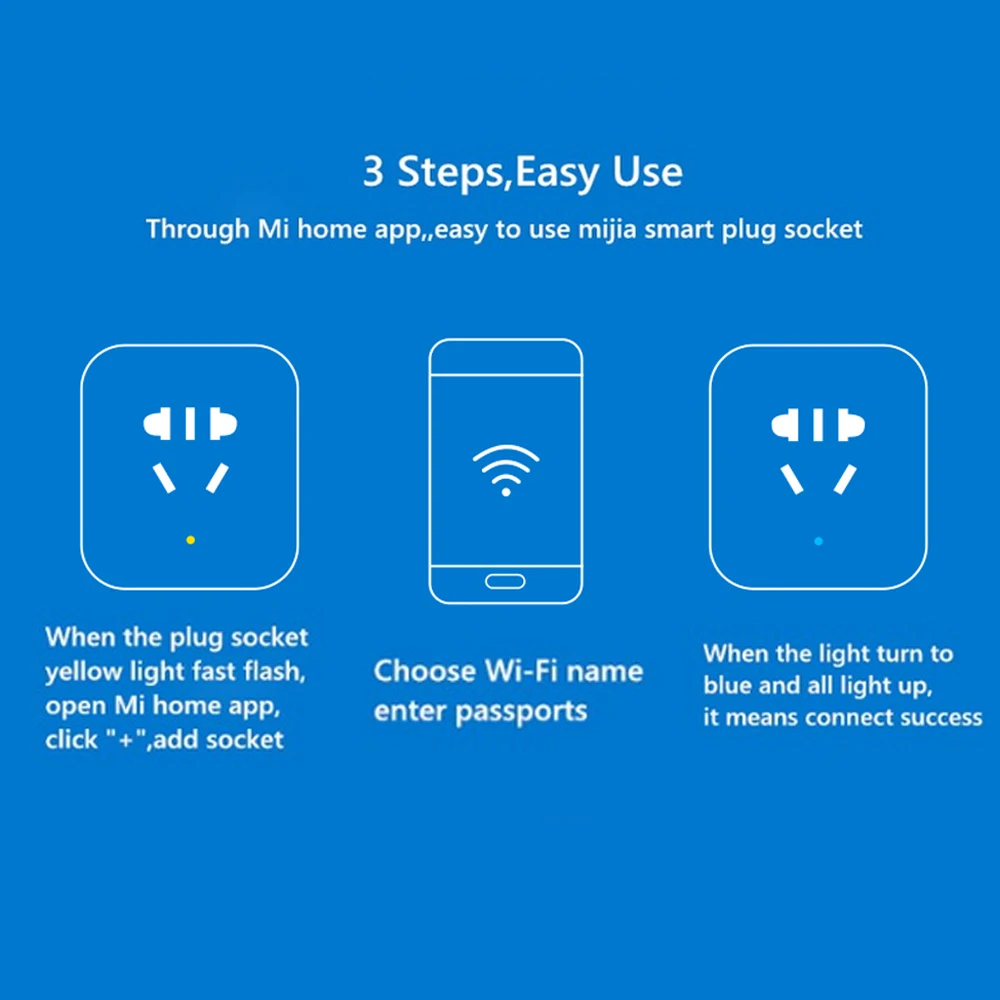 2019 Original Xiaomi Mijia Smart Socket Plug WiFi Version Wireless Remote Socket Adaptor Power onoff with phone App control (5)