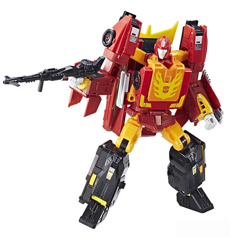 Rodimus Prime Трансформаторы 21/22/25 см или рюкзак с изображением трансформеров оптимуса прайма и Мегатрон часового Родимус премьер-Новое прибытие Автоматический робот игрушка ABS C0897 горячие игрушки - Цвет: Rodimus Prime