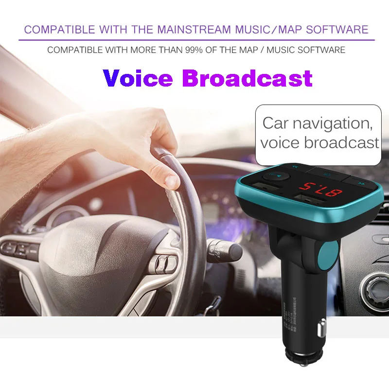 JINSERTA Автомобильный MP3 аудио плеер HandsFree беспроводной Bluetooth fm-передатчик автомобильный комплект 2 USB порта Поддержка TF карты U диск