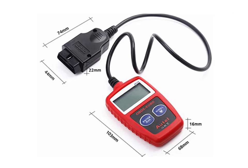 Ferramenta de Diagnóstico para Automóveis com Leitor de Código Maxiscan Scanner Automotivo Eobd ii ms 309 Ferramenta Linguagem Obd 8 Leitores de código & Ferramentas de Verificação