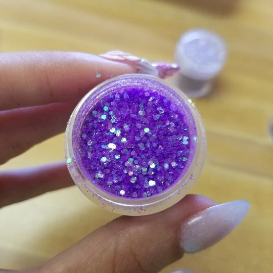 Голографический эффект блеск для ногтей Набор Блеск Гель Nailart лак для маникюра блестки тонкие акриловые 10 мл/банка блеск Пыль УФ для