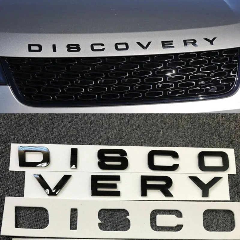 Блестящие черные золотые серые серебряные буквы эмблема значок на капот