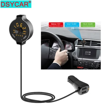 

DSYCAR Bluetooth Aux Car Kit Music Receiver Adapter Handsfree Car AUX Speaker with USB Car Charger For IOS Smartphones Tablet