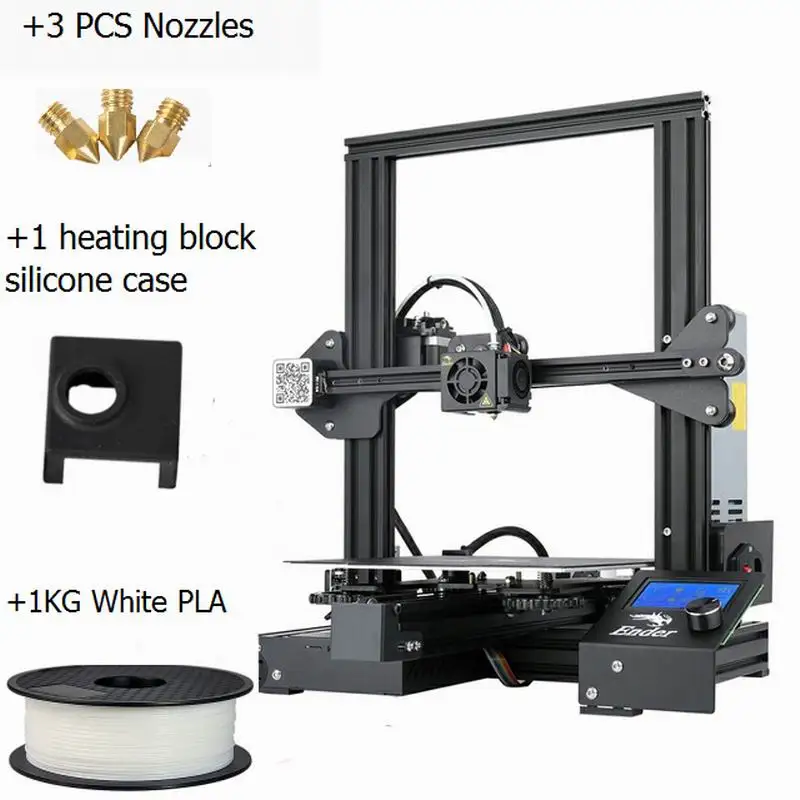 

CREALITY 3D Ender-3 PRO with 3Nozzles/PLA/SC 3D Printer Upgraded Cmagnet Build Plate Resume Failure