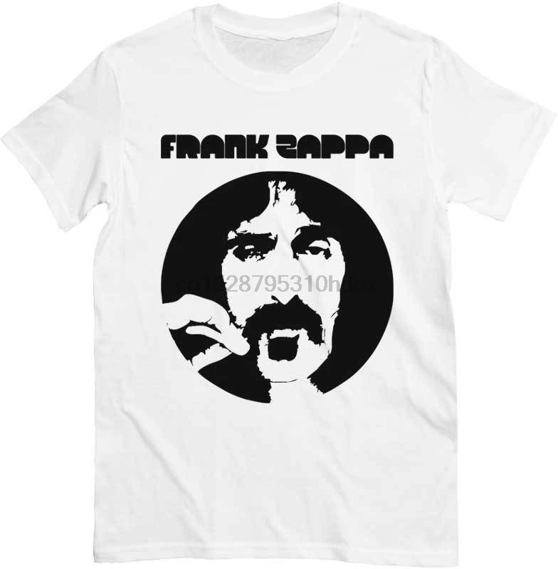 Футболка Frank Zappa футболка с логотипом Blanc Musique Rock Psychedelique Annees 70(1) | Мужская одежда