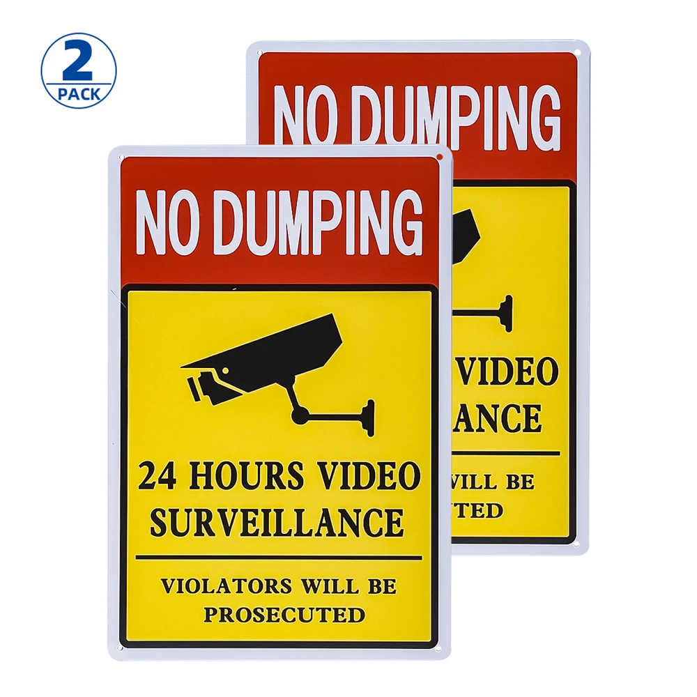 2 Pack No Dumping Sign Violators Will Be Prosecuted | Дом и сад