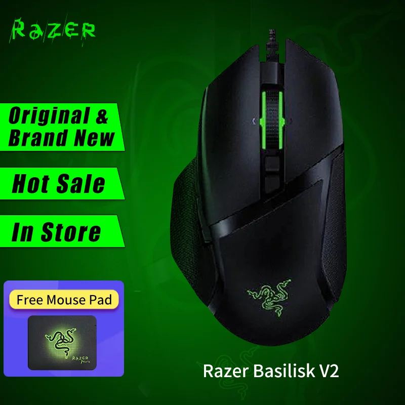 Новая Оригинальная Проводная игровая мышь Basilisk V2 RGB 20000 DPI проводная для ноутбука