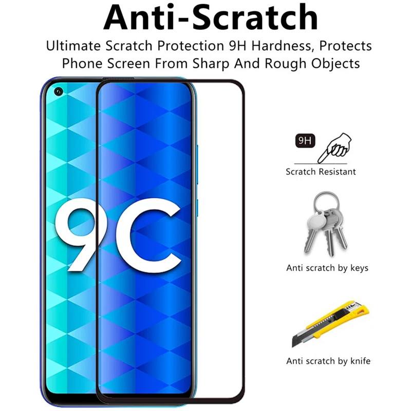 Защитное стекло для объектива камеры 2 в 1 закаленное huawei honor 9c 9s 9a 8s 8a play Защита
