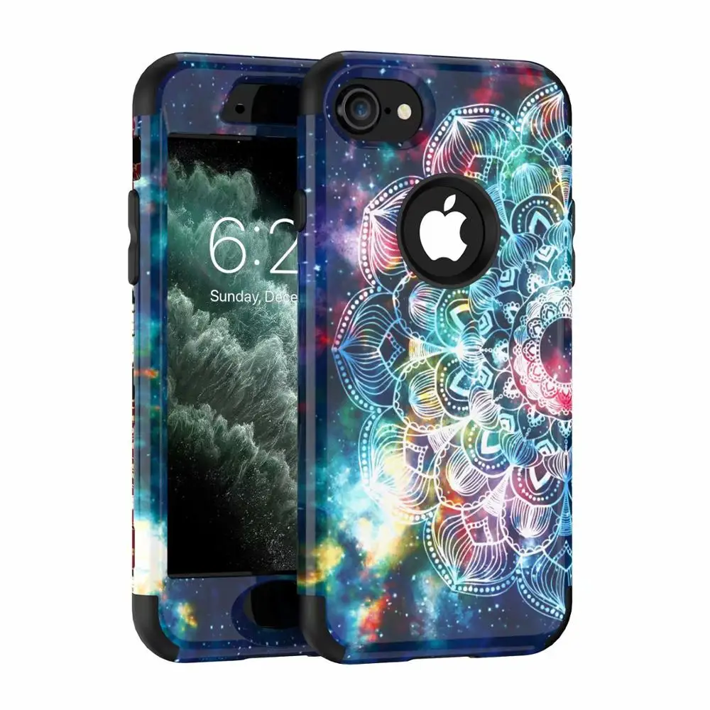 Чехол для телефона с узором для iPhone 11 Pro X Xr Xs Max 8 7 Plus силиконовый чехол жесткий чехол для samsung Galaxy Note 10 10+ 9 8 S10 Plus - Цвет: iPhone 7 8
