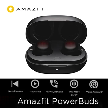 

Original 2020 CES Amazfit Powerbuds TWS Wireless Earhook Earphones Heart Rate Monitor Bluetooth headphones For iOS Android