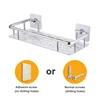 Shelf Shower Shelf Adhesive Aluminum Shower Caddy For Shampoo Holder Kitchen Rack Storage Organizer No Drilling Rectangle Wall M 2