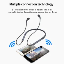 Новинка, проводящие воздух беспроводные наушники, Bluetooth 5,0, гарнитуры, Беспроводные спортивные наушники, гарнитура с микрофоном