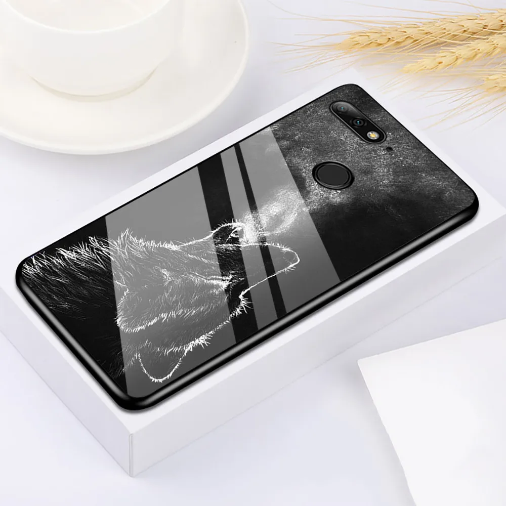 Роскошный чехол из закаленного стекла чехол для huawei Honor 6X7X8 A 8X MAX 9 10 20 Lite Pro Play Note 10 V20 huawei P Smart+ Y7 Pro - Цвет: 08