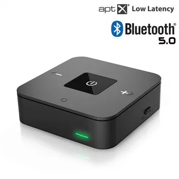 

Bluetooth 5.0 Transmitter Receiver Wireless 3.5mm RCA Optical Audio Adapter for Low Latency Dual Link for TV Home Stereos