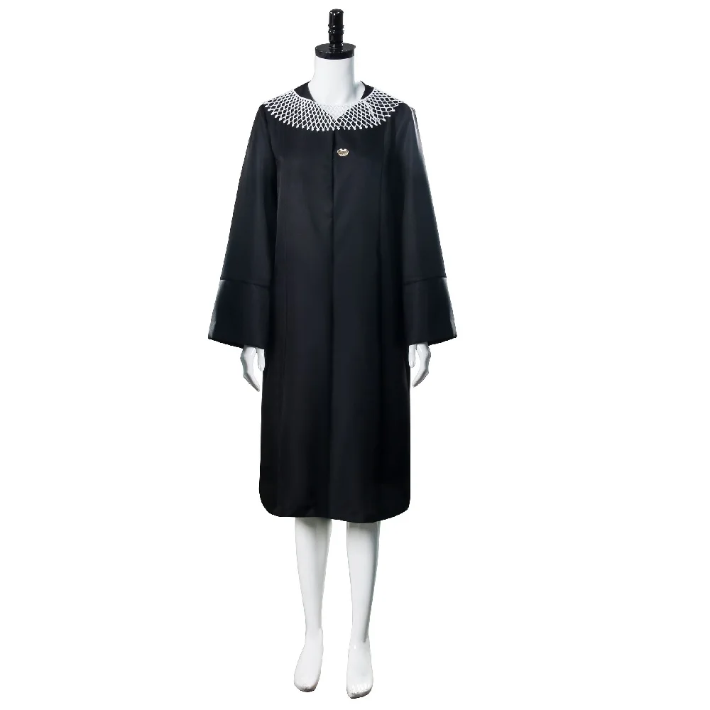 Female Ruth Bader Ginsburg Judge Cosplay Costume Feminist in honor of Supreme Court of the United States Liberal Judge Gown (2)