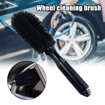 

Car Wheel Brush Cleaning Brushes Auto Vehicle Washing Tool Nylon Bristle with Hanging Handle M8617