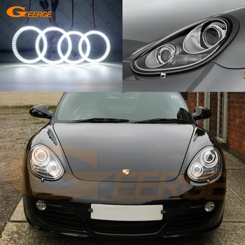 

Excellent Ultra bright smd led Angel Eyes DRL halo ring For Porsche 987 Boxster Cayman facelift 2009 2010 2011 2012 xenon HD