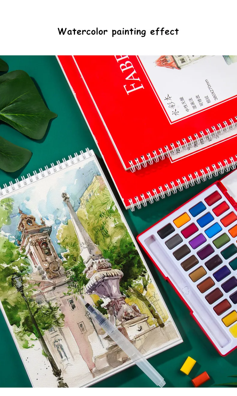 Альбом для акварели Faber Castell 8 к/16 к бумага рисования 230 г/300 г с грубой текстурой