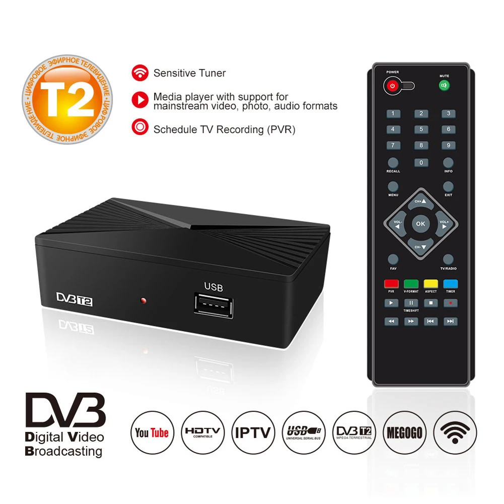 ТВ ресивер тюнер DVB C сигнал заземления Wi Fi HD PVR функция 1080P приемник USB порт