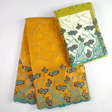 Африканский Базен riche getzner с бисером жаккардовая парча ткань лоскутный материал свадебный Тюль Кружева ткани 5+ 2 ярдов WH02