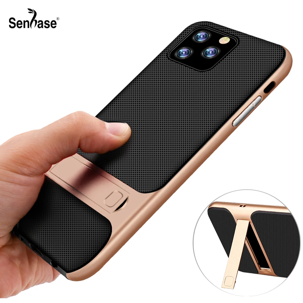 Роскошный ударопрочный чехол подставка для телефона из ТПУ + ПК 2 в 1 Apple iPhone 12 mini 11
