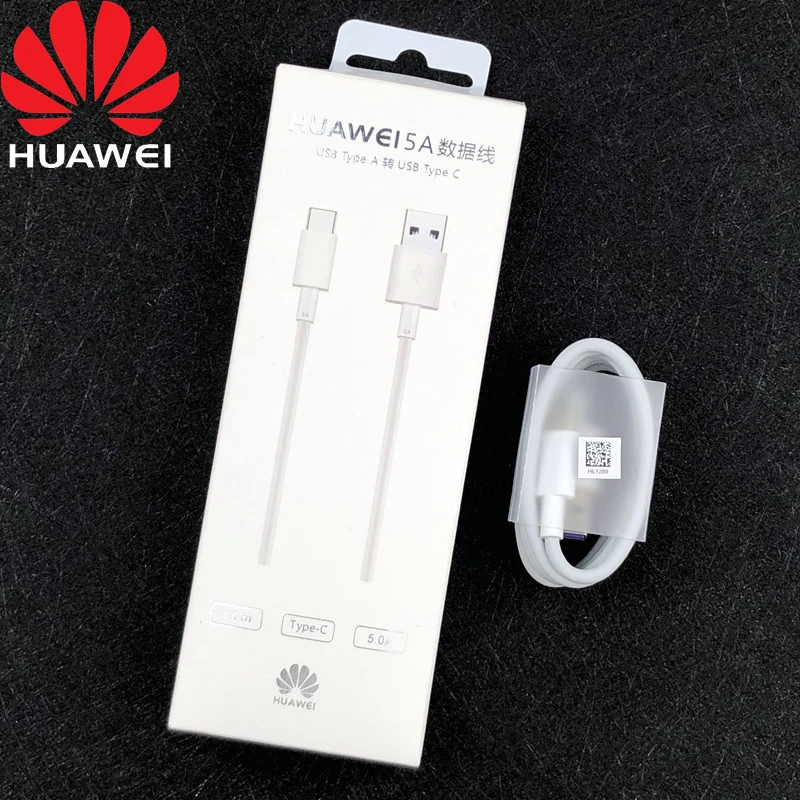 huawei зарядный кабель Supercharge usb 5A type C кабель для передачи данных для mate 20 30 pro RS Honor Magic 2 P20 30 Pro lite - Цвет: with package